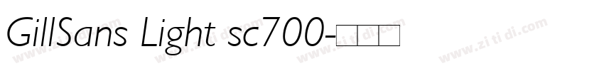 GillSans Light sc700字体转换